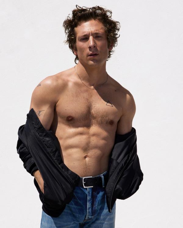 Jeremy Allen White bares his abs for Calvin Klein in August 2024.